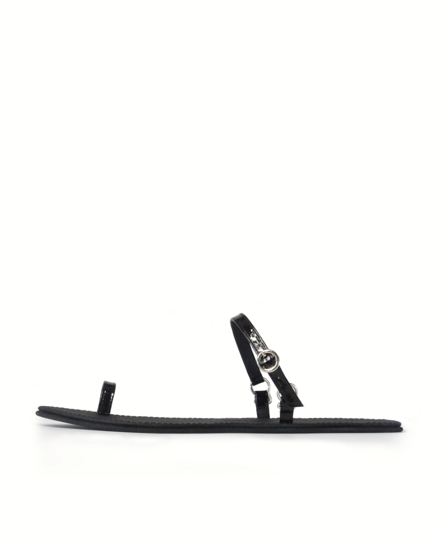 »Liquid Obsidian« Strappy Dress Sandals