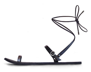 HiGH FEELS Barfußschuhe / Sandalen schwarz zum Binden